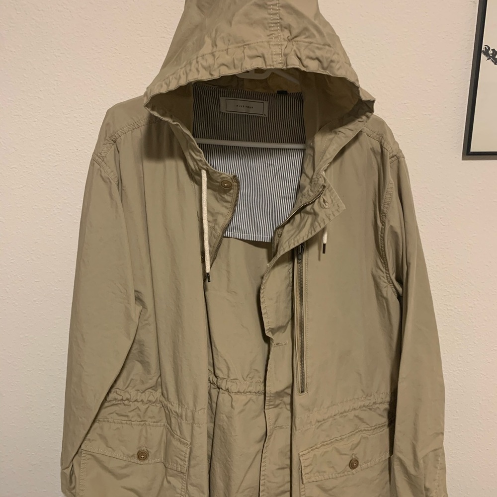 NEW XL Five Four Lightweight Hooded Cargo Jacket